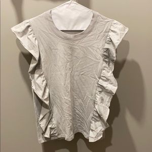 Aritzia ruffled tank